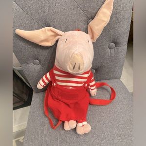 Olivia Pig Plush Bookbag